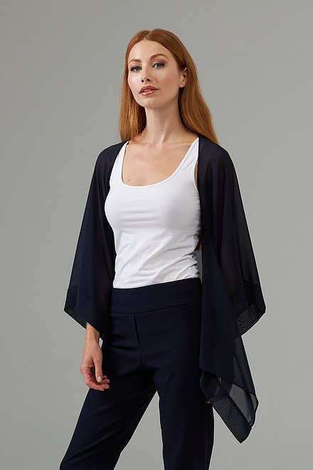 Sheer Sleeved Cascade Cover-up Style 203262