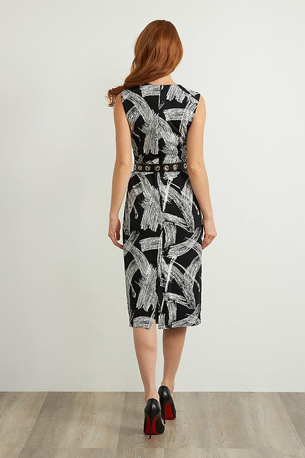 Belted Sheath Dress Style 211217