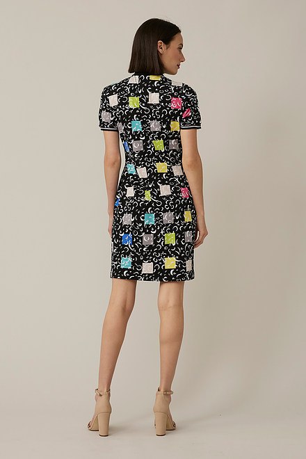 Mixed Print Dress Style 221273