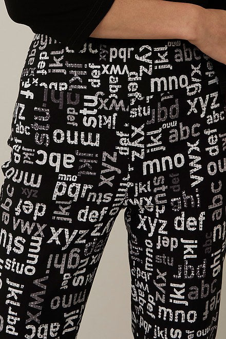 Typography Print Pants Style 221327