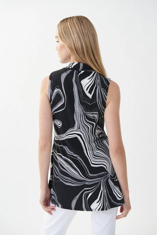 Blusa con estampado abstracto 222164