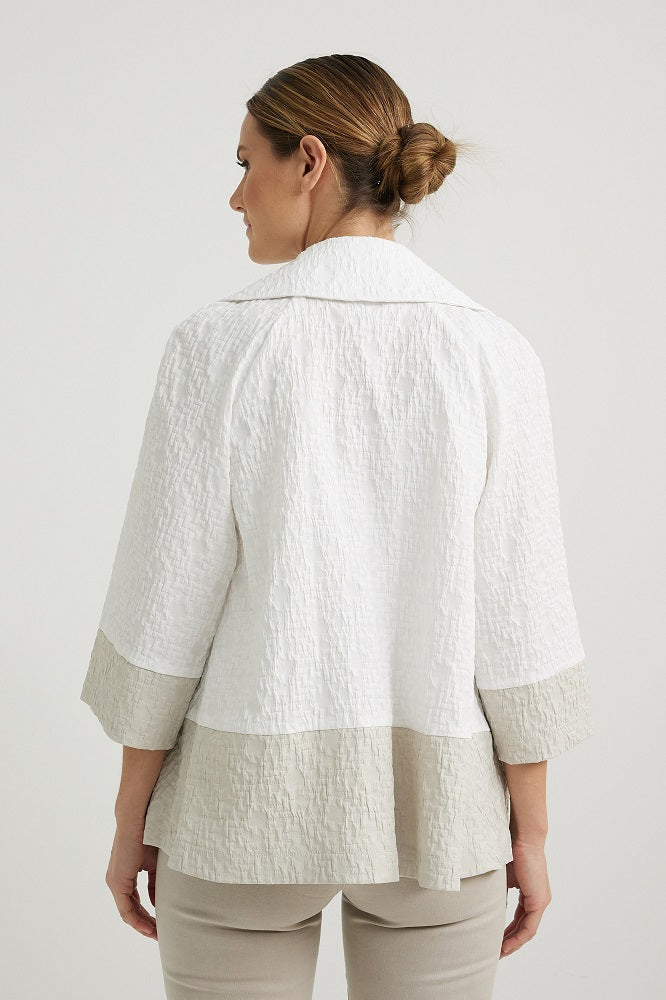 Blazer texturizado con solapa 222224