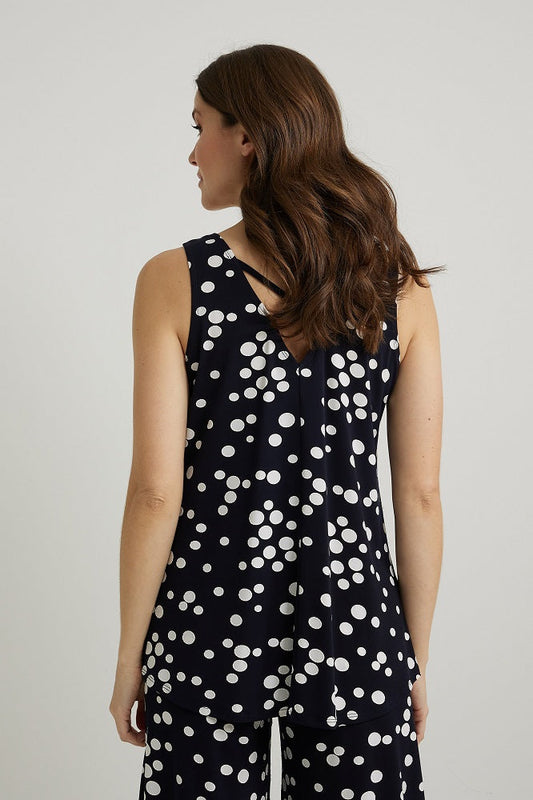 Blusa sin mangas con lunares 222252