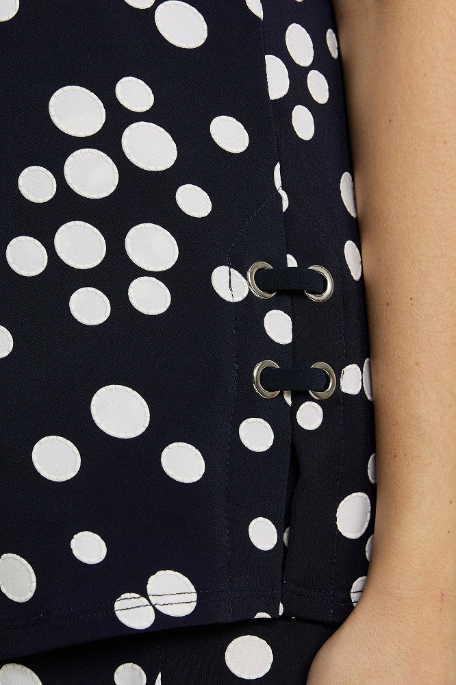 Blusa sin mangas con lunares 222252