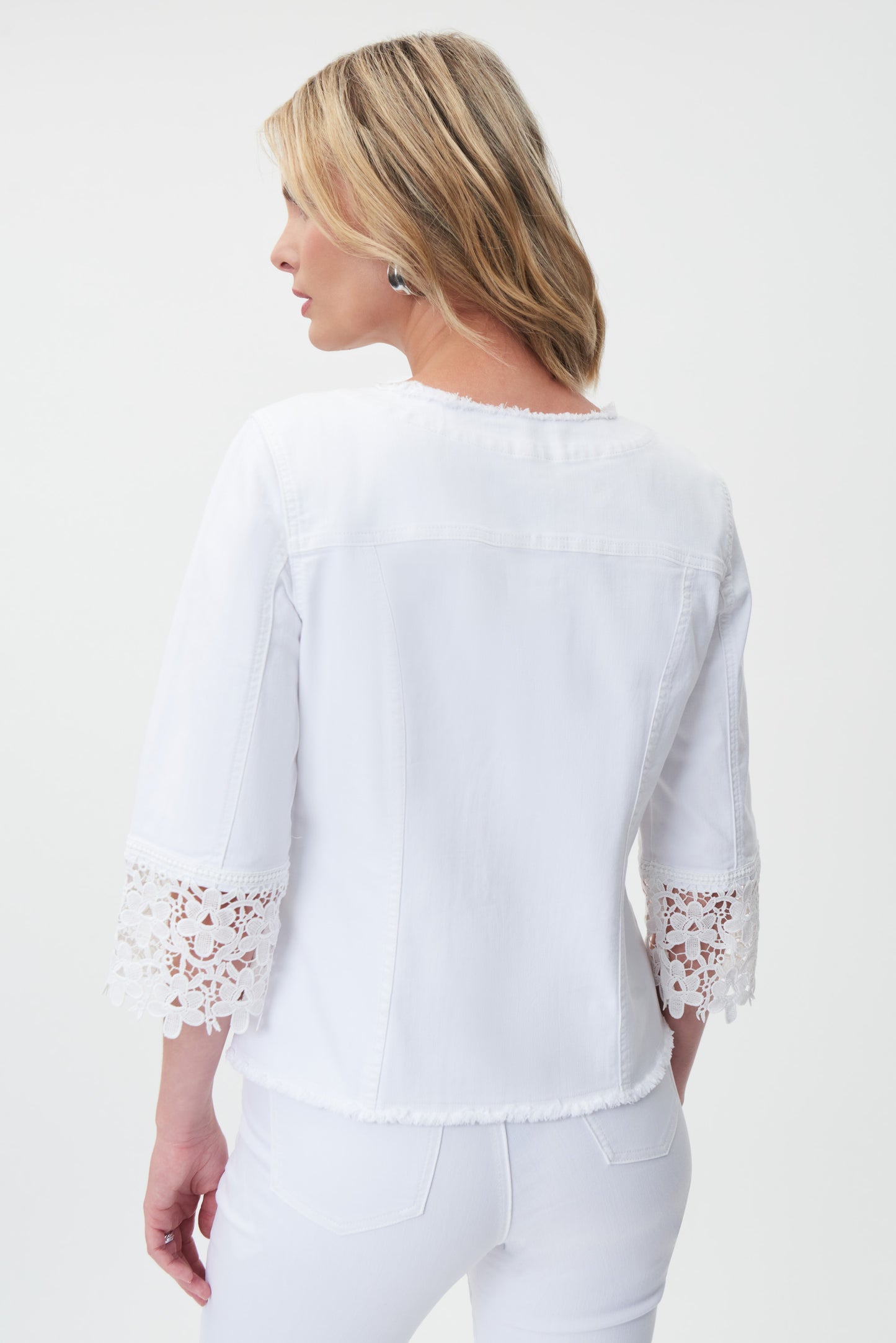 Chaqueta blanca guipur 232910