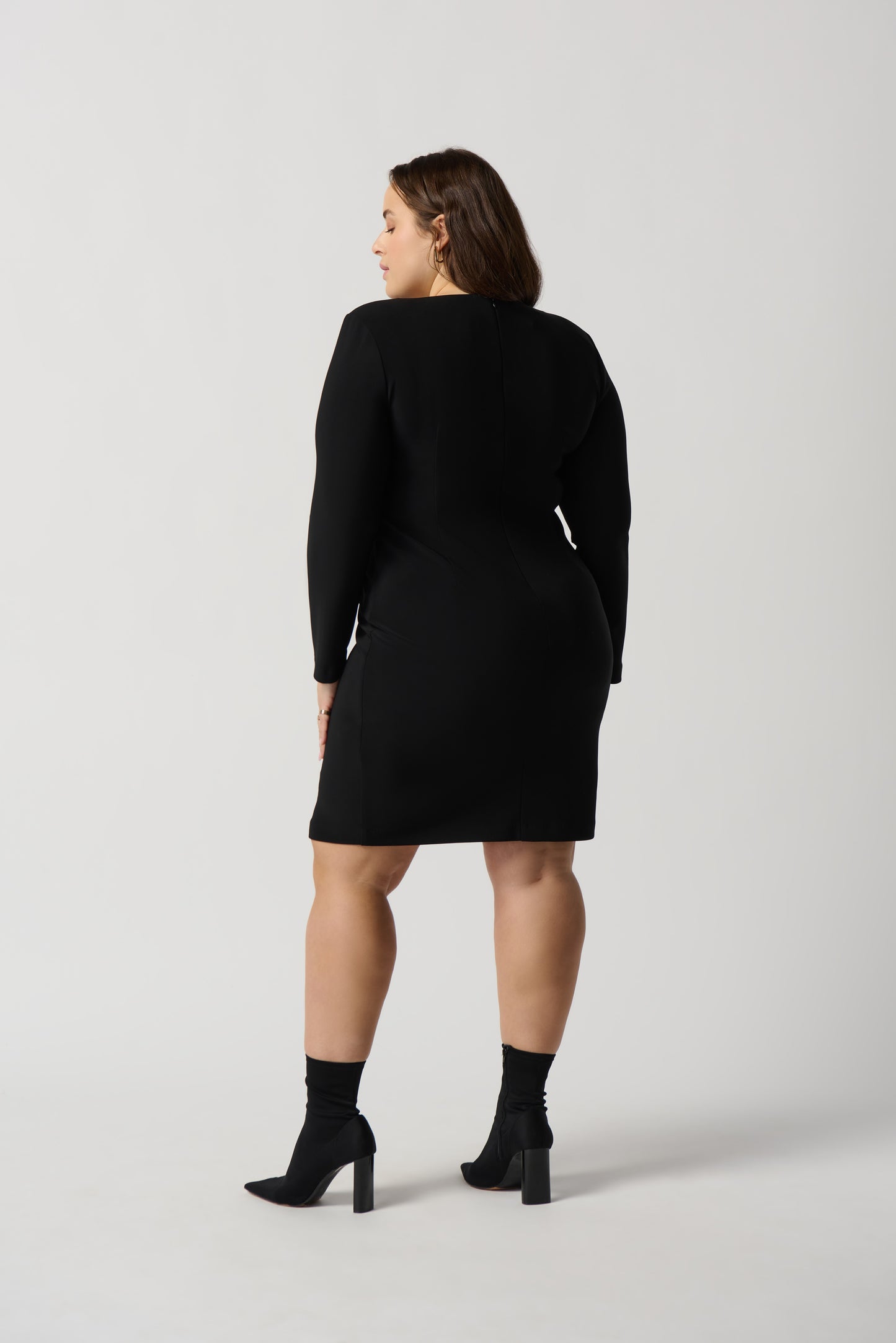 Vestido tipo blazer negro 234153