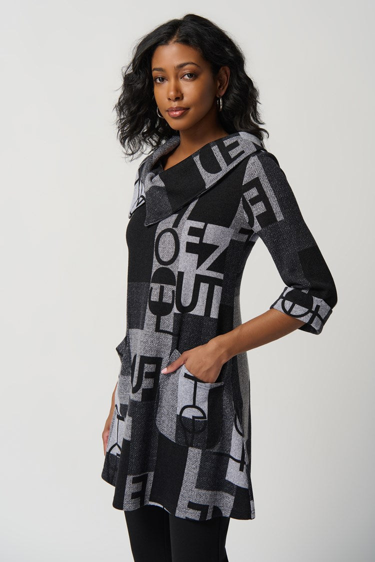 Túnica estampada gris 234226