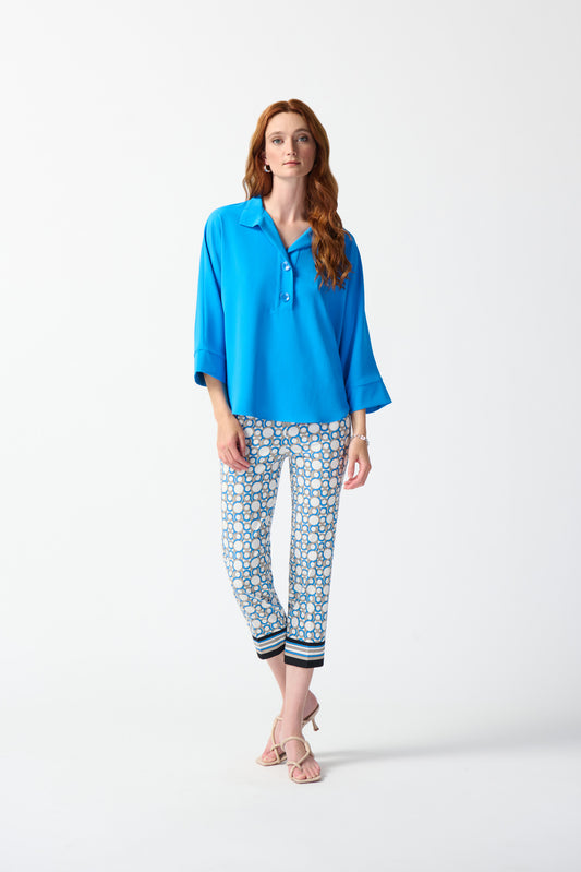 Blusa boxy con botones 242057