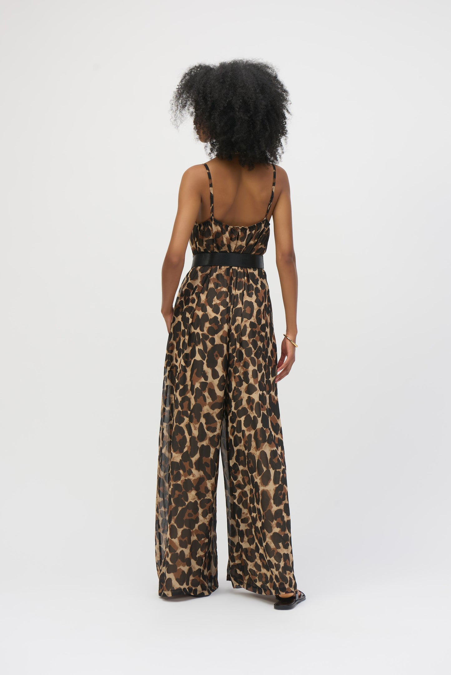 Jumpsuit de gasa de animal print 252936