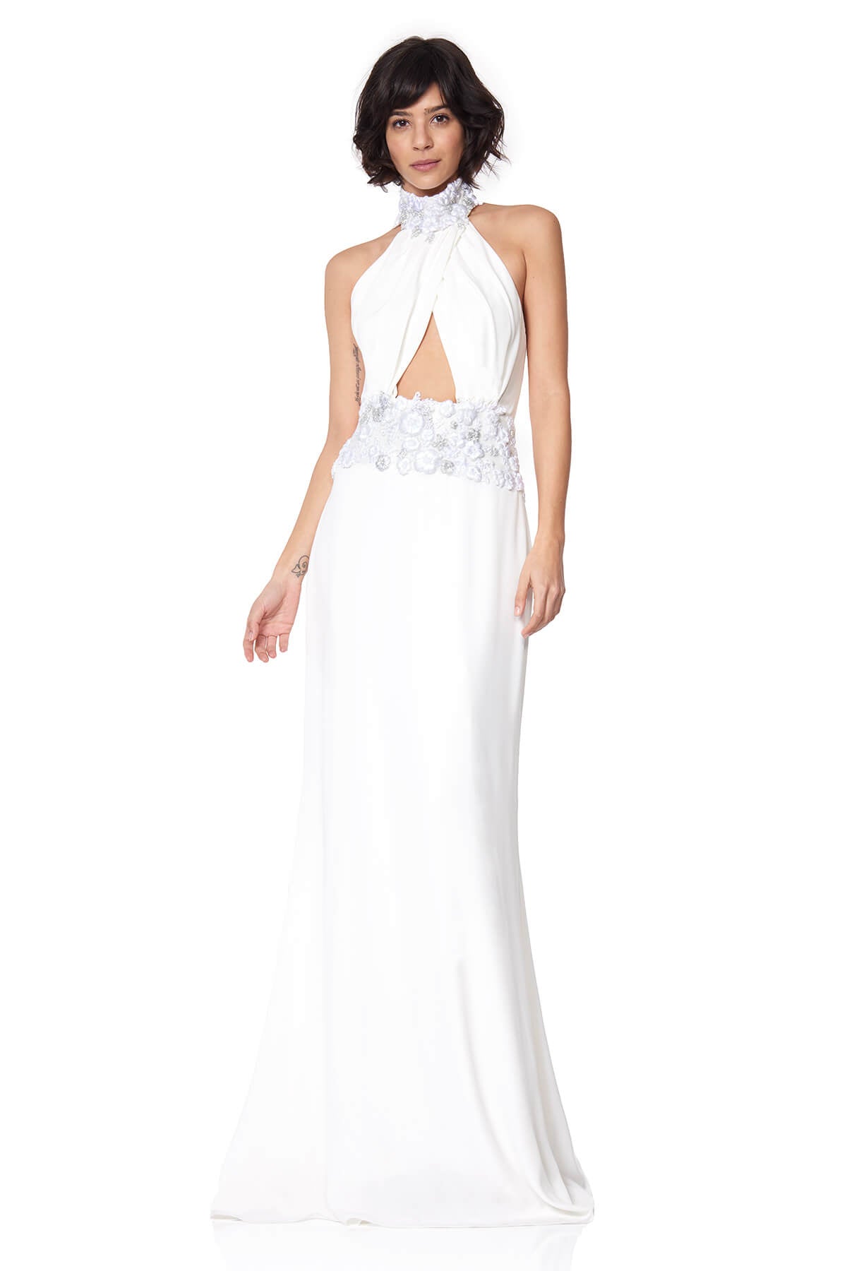 MANATSU GOWN ALG16340L NEGRO