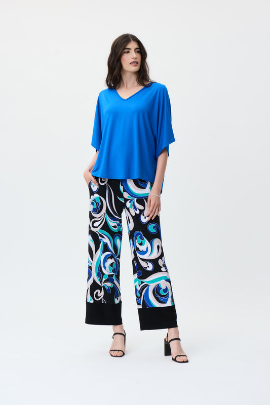 Blusa manga murciélago azul rey 231294