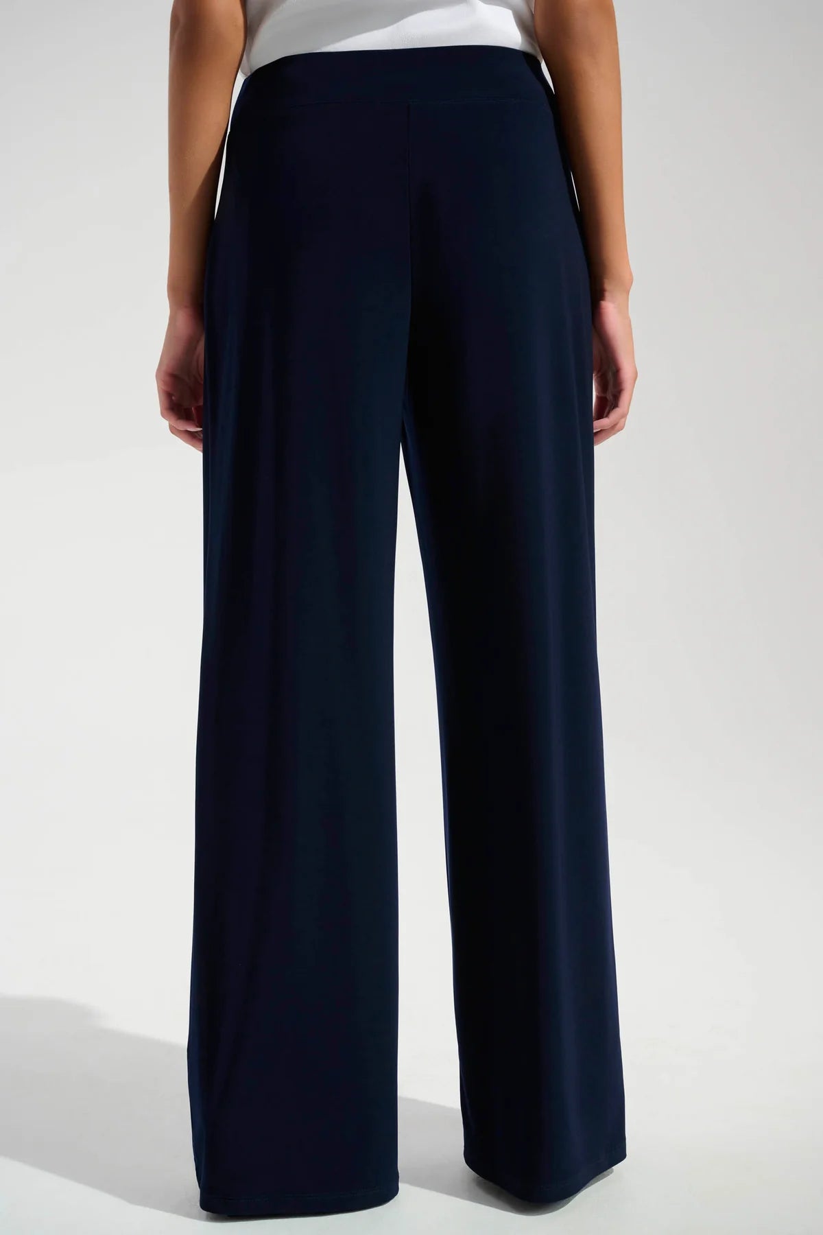 Pantalón de pierna ancha azul medianoche 221340F25