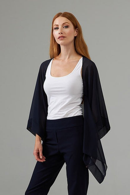 Sheer Sleeved Cascade Cover-up Style 203262