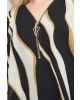 Joseph Ribkoff Black/Beige/Cream Top Style 203651