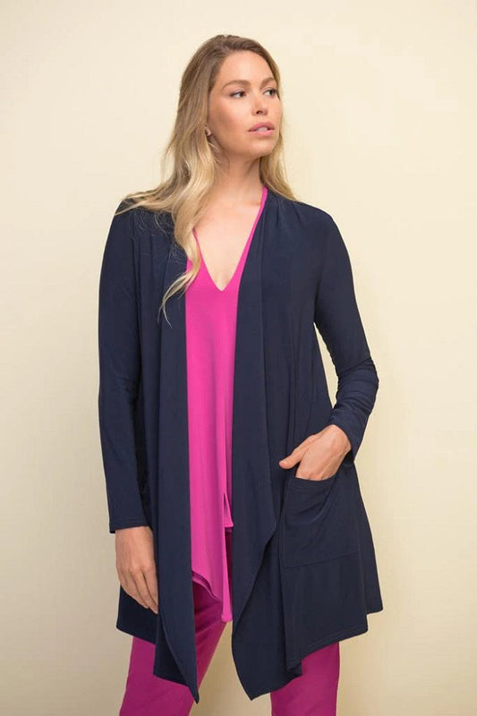 Cárdigan con bolsas frontales 211061