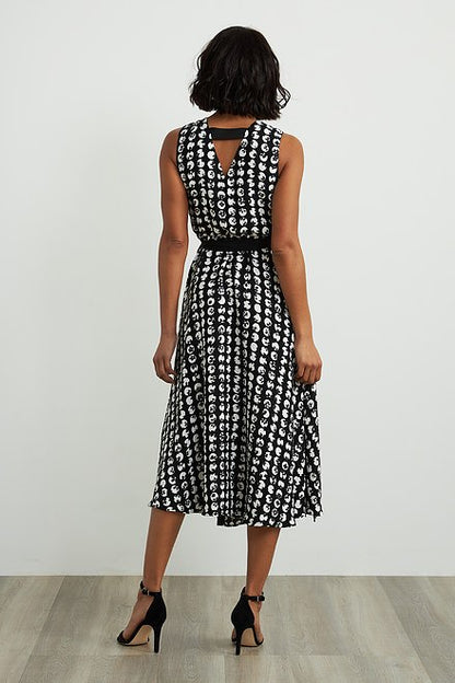 Printed Wrap Dress Style 211176