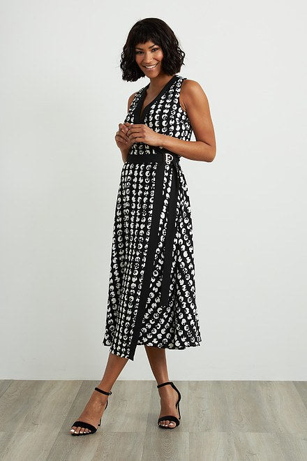 Printed Wrap Dress Style 211176