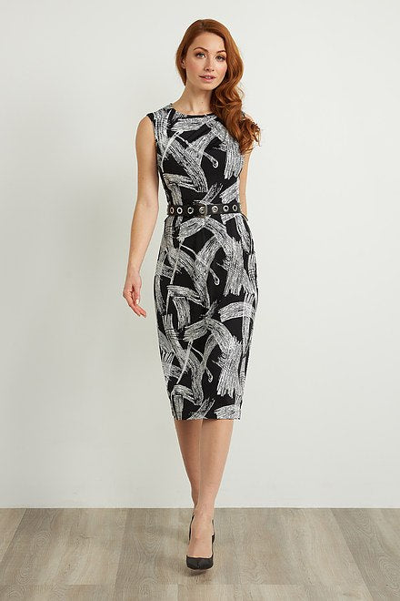 Belted Sheath Dress Style 211217