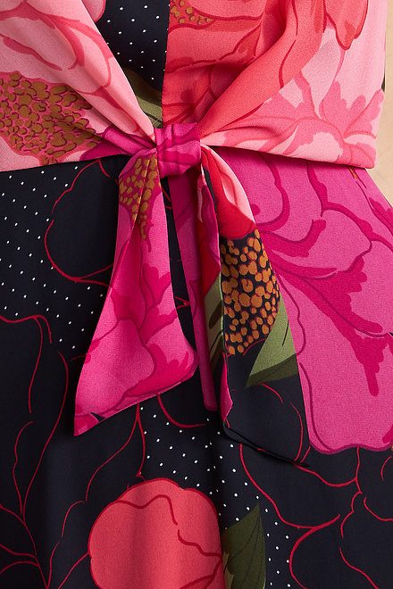 Floral & Polka Dot Dress Style 211279