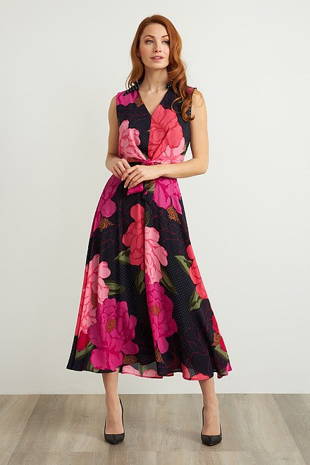 Floral & Polka Dot Dress Style 211279