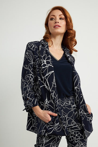 Floral Print Jacket Style 211363