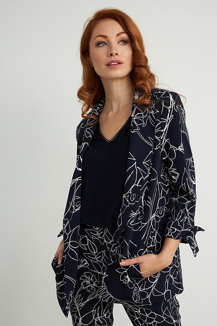 Floral Print Jacket Style 211363
