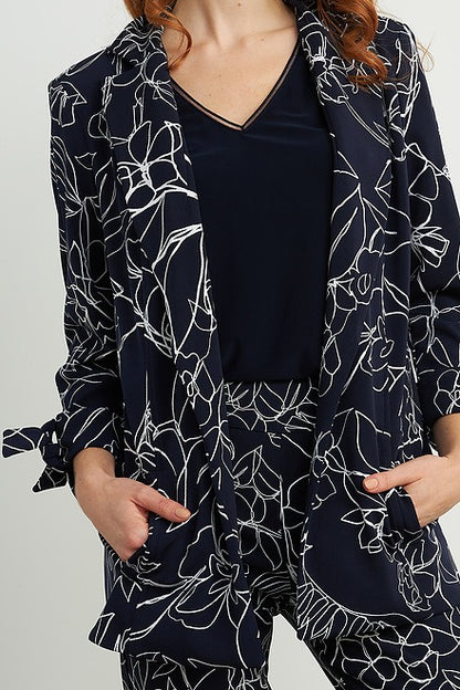 Floral Print Jacket Style 211363