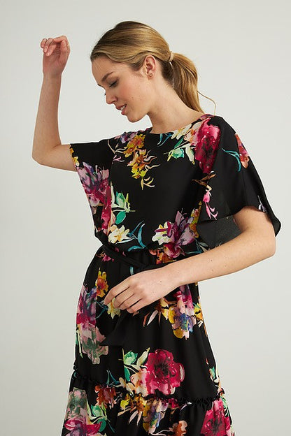 Chiffon Overlay Dress Style 212159