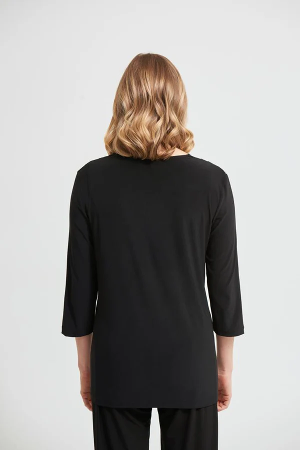 Blusa con estampado vertical en manga 213568