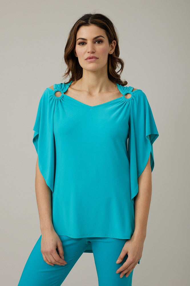 Blusa con diseño hombro descubierto 221006