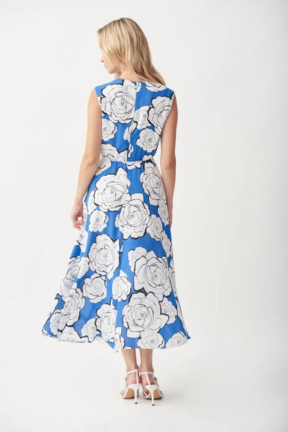 Vestido con estampado floral largo 221064