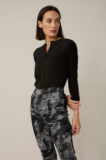 Graphic & Plaid Pants Style 221136