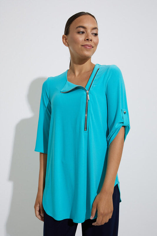 Blusa asimétrica con cremallera  221170