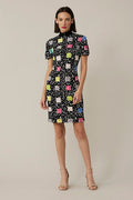 Mixed Print Dress Style 221273