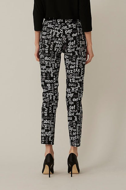 Typography Print Pants Style 221327