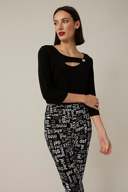 Typography Print Pants Style 221327