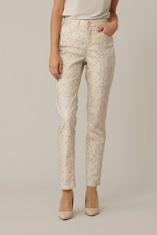 Pantalón vaquero animal print 221940