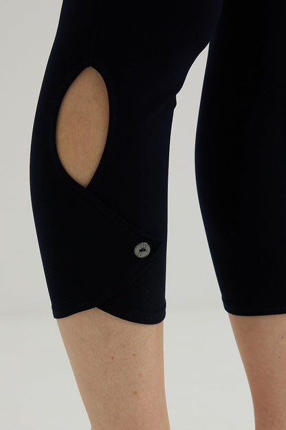 Leggins cortos azul de media noche 222153