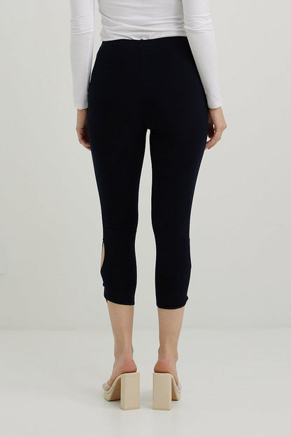 Leggins cortos azul de media noche 222153