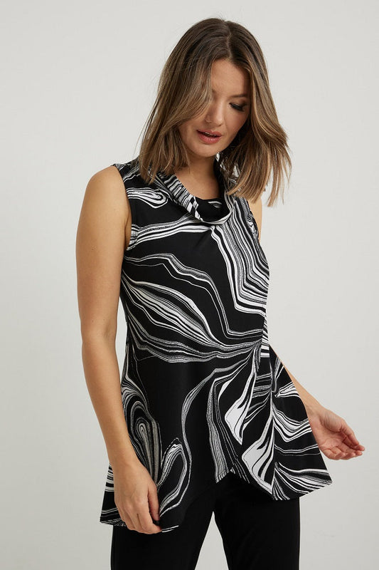 Blusa con estampado abstracto 222164