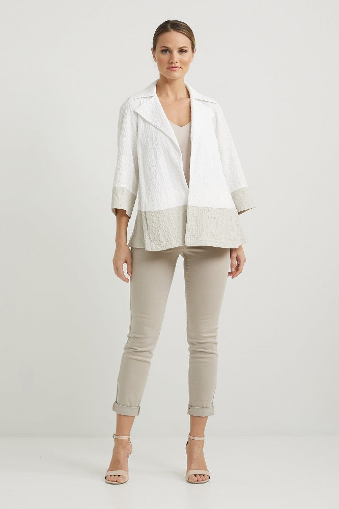 Blazer texturizado con solapa 222224