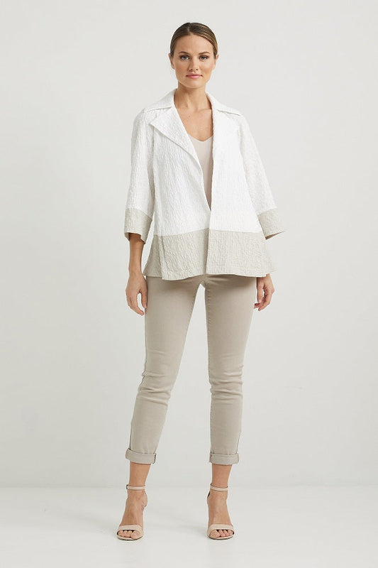 Blazer texturizado con solapa 222224