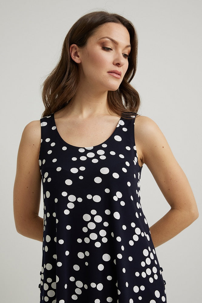 Blusa sin mangas con lunares 222252