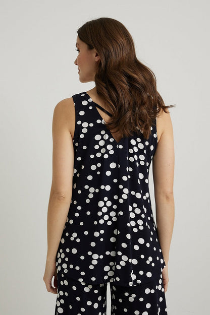 Blusa sin mangas con lunares 222252