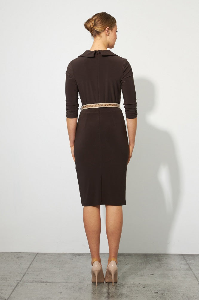 Vestido cruzado moka 223132