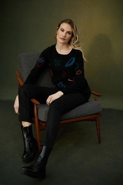 Knit Detail Top Style 223971