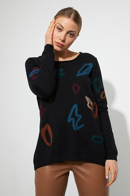 Knit Detail Top Style 223971