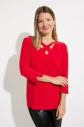 Blusa con escote cruzado 224295