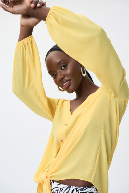 Blusa nudo amarilla 231144