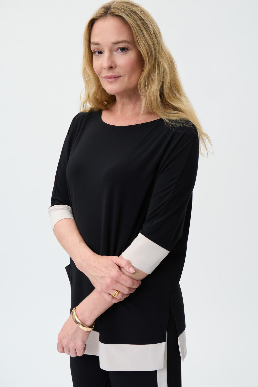 Blusa negra larga 231261